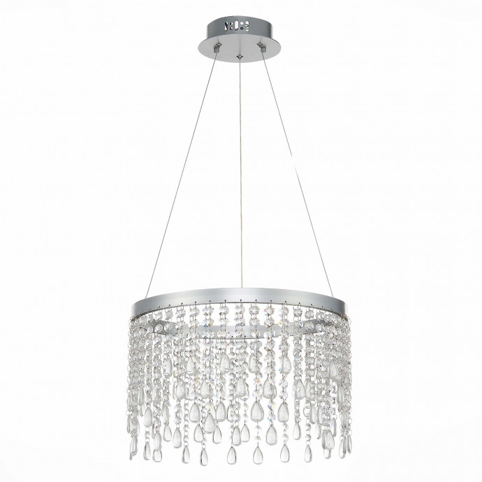 SL6201.103.24 Люстра подвесная ST-Luce Серебристый/Прозрачный LED 1*24W 3000K/4000K/6000K VEGA