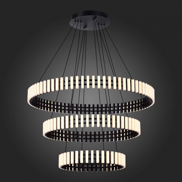 SL6203.403.105 Люстра подвесная ST-Luce Черный/Белый LED 1*105W 3000K ESTENSE