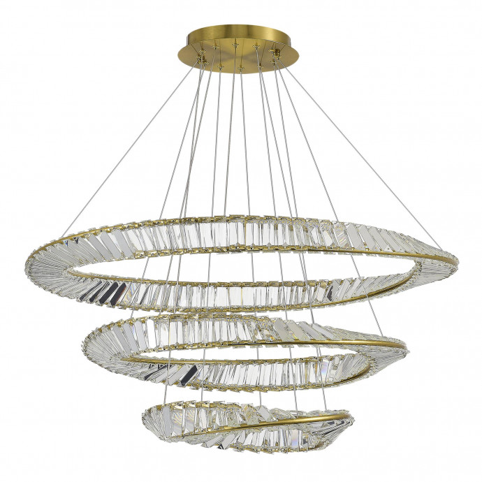 SL6204.301.03 Светильник подвесной ST-Luce Латунь/Прозрачный LED 1*97W 4000K RITORTO