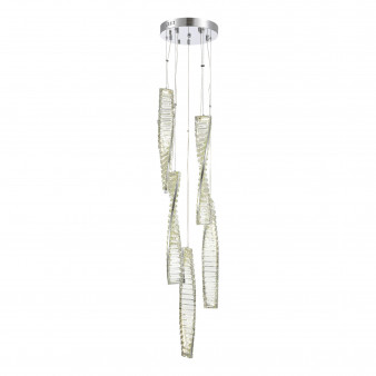 SL6205.103.05 Светильник подвесной ST-Luce Хром/Прозрачный LED 1*55W 4000K ELICA