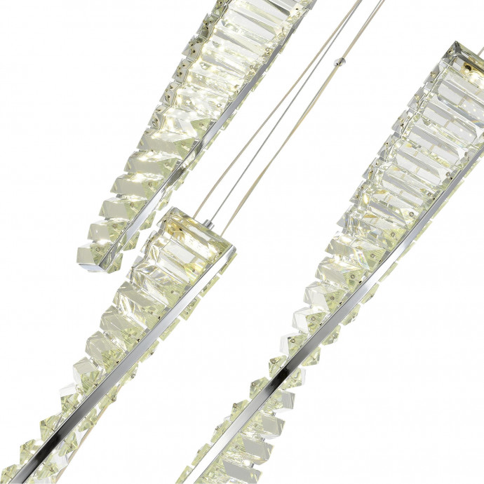 SL6205.103.05 Светильник подвесной ST-Luce Хром/Прозрачный LED 1*55W 4000K ELICA