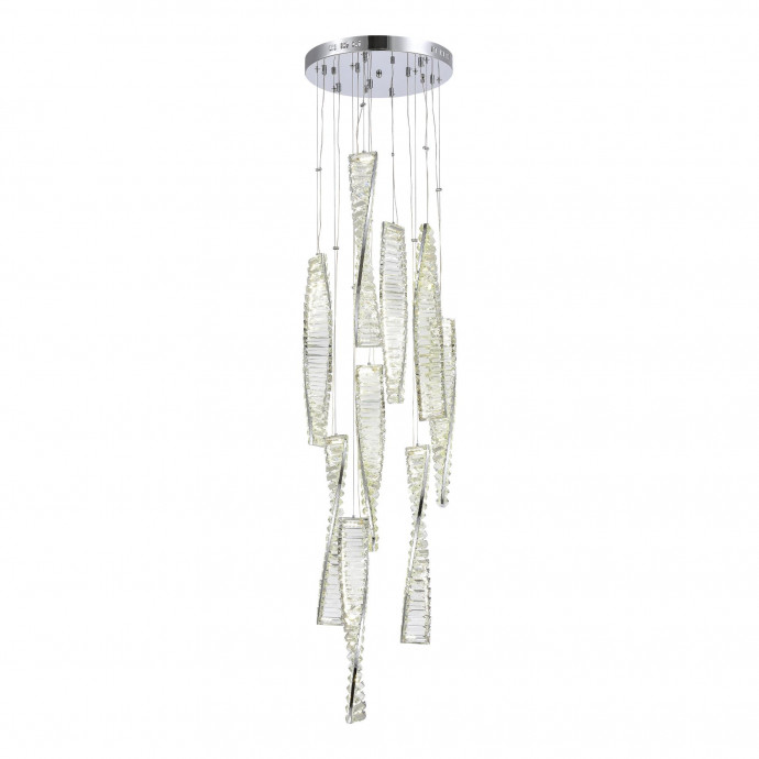 SL6205.103.09 Светильник подвесной ST-Luce Хром/Прозрачный LED 1*99W 4000K ELICA