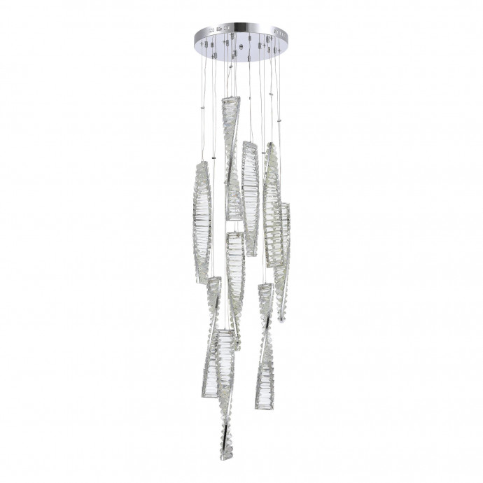 SL6205.103.09 Светильник подвесной ST-Luce Хром/Прозрачный LED 1*99W 4000K ELICA