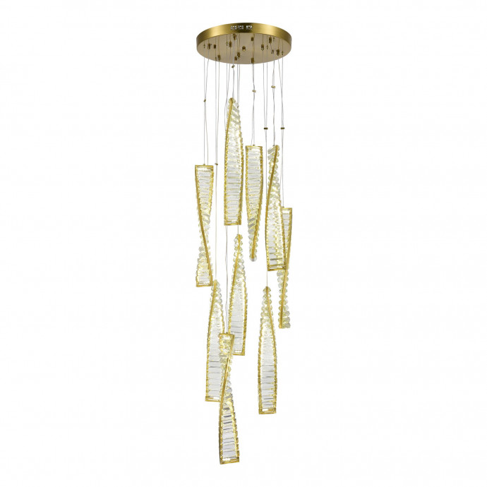 SL6205.303.09 Светильник подвесной ST-Luce Латунь/Прозрачный LED 1*99W 4000K ELICA