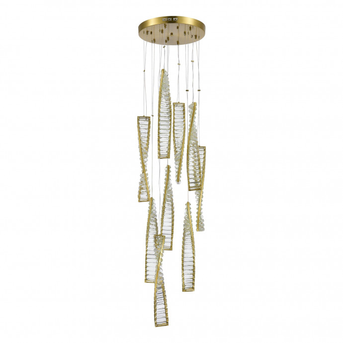 SL6205.303.09 Светильник подвесной ST-Luce Латунь/Прозрачный LED 1*99W 4000K ELICA