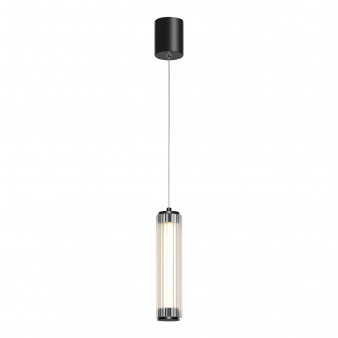 SL6224.403.01 Светильник подвесной ST-Luce Черный/Прозрачный LED 1*8W 4000K BAMBOO