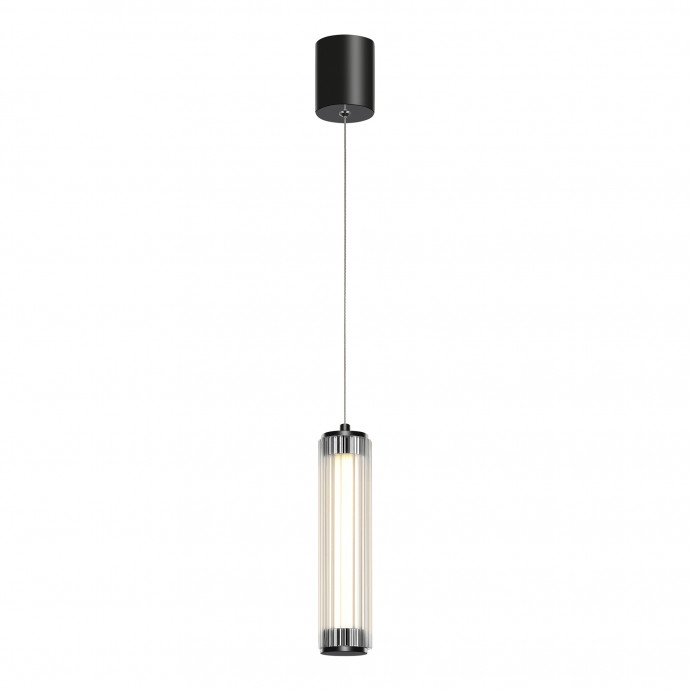 SL6224.403.01 Светильник подвесной ST-Luce Черный/Прозрачный LED 1*8W 4000K BAMBOO