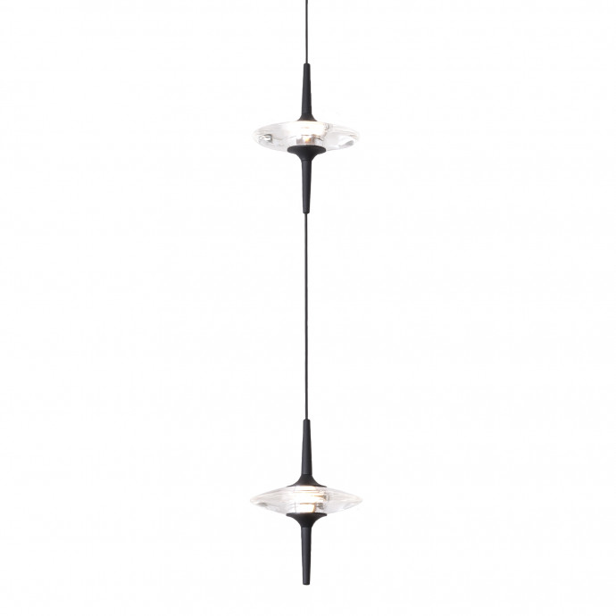 SL6231.403.02 Светильник подвесной ST-Luce Черный/Прозрачный LED 2*5W 4000K ZENITH