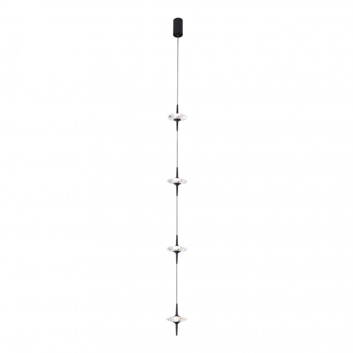 SL6231.403.04 Светильник подвесной ST-Luce Черный/Прозрачный LED 4*5W 4000K ZENITH
