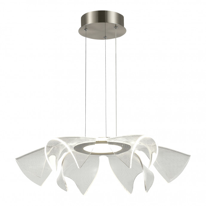 SL6235.103.20 Светильник подвесной ST-Luce Никель/Прозрачный LED 1*20W 4000K FAIRY