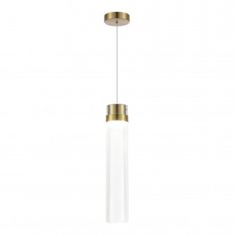 SL6236.303.01 Светильник подвесной ST-Luce Латунь/Прозрачный LED 1*12W 4000K CHAMPAGNE