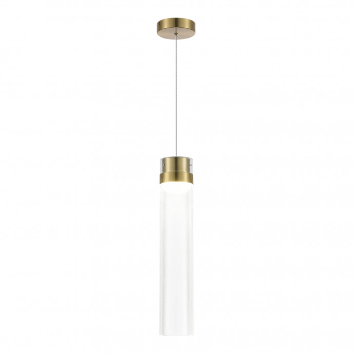 SL6236.303.01 Светильник подвесной ST-Luce Латунь/Прозрачный LED 1*12W 4000K CHAMPAGNE
