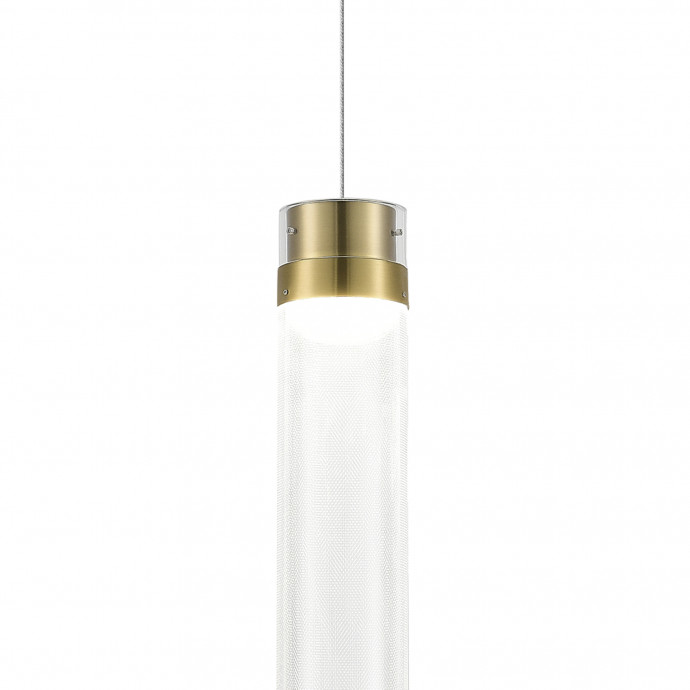SL6236.303.01 Светильник подвесной ST-Luce Латунь/Прозрачный LED 1*12W 4000K CHAMPAGNE
