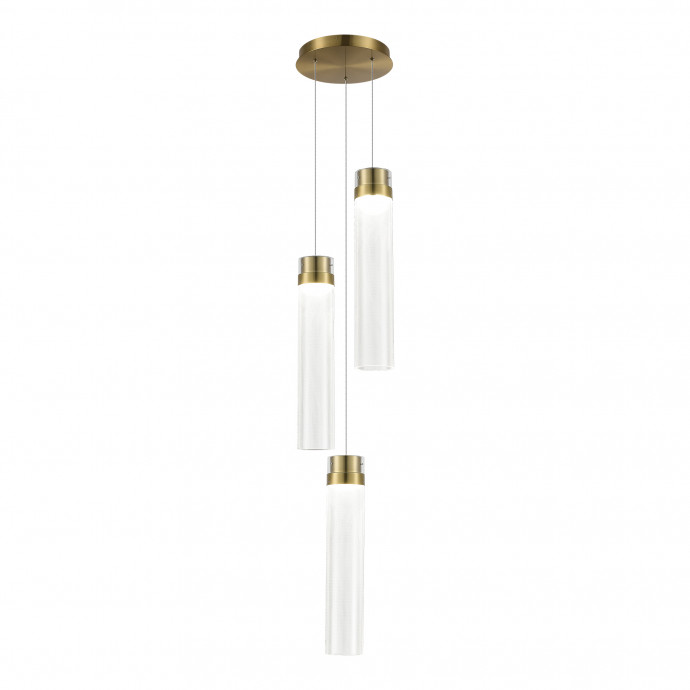 SL6236.303.03 Светильник подвесной ST-Luce Латунь/Прозрачный LED 3*12W 4000K CHAMPAGNE