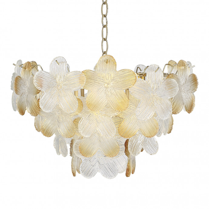 SL6240.203.06 Светильник подвесной ST-Luce золотистый/Прозрачный, янтарный E14 6*60W TENDER