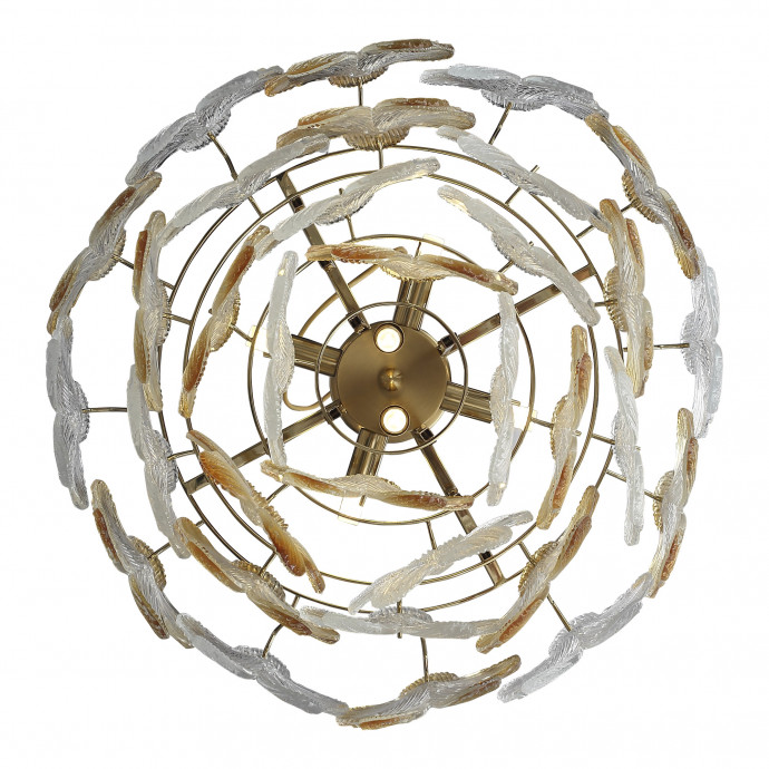 SL6240.203.06 Светильник подвесной ST-Luce золотистый/Прозрачный, янтарный E14 6*60W TENDER