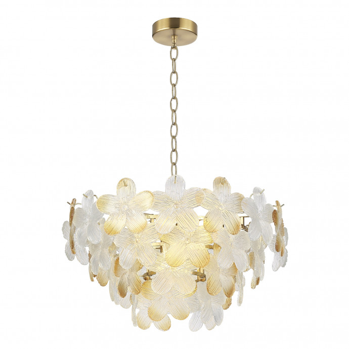 SL6240.203.12 Светильник подвесной ST-Luce золотистый/Прозрачный, янтарный E14 12*60W TENDER