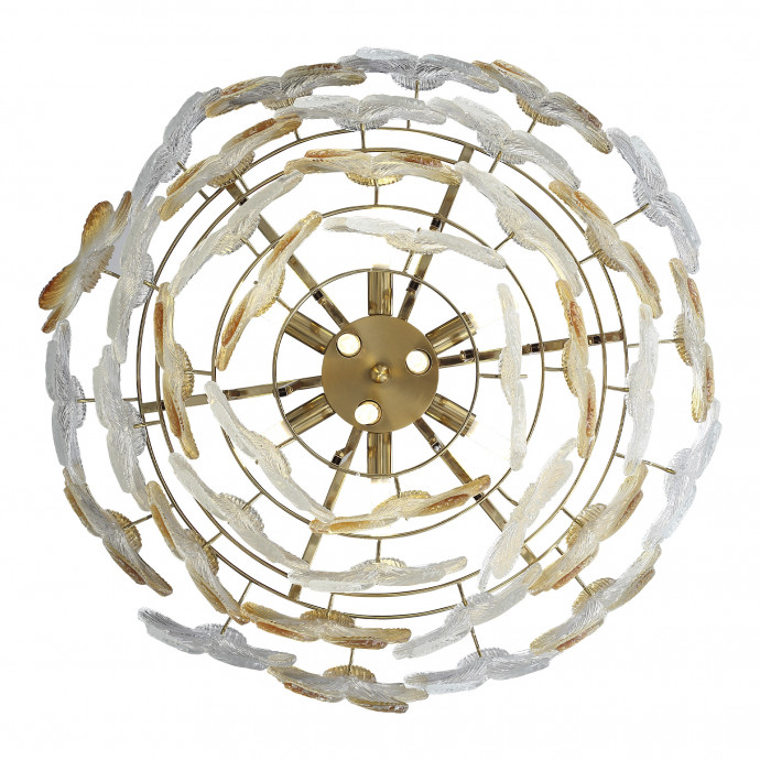 SL6240.203.12 Светильник подвесной ST-Luce золотистый/Прозрачный, янтарный E14 12*60W TENDER