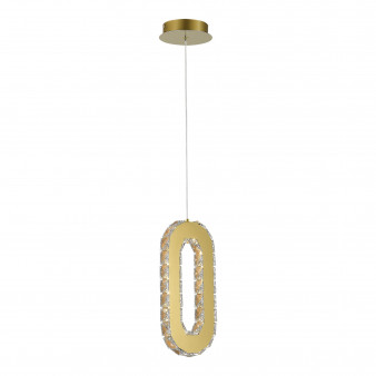 SL6506.203.01 Светильник подвесной ST-Luce Золотистый/Золотистый, Прозрачный LED 1*9W 3000K ALLUNGO