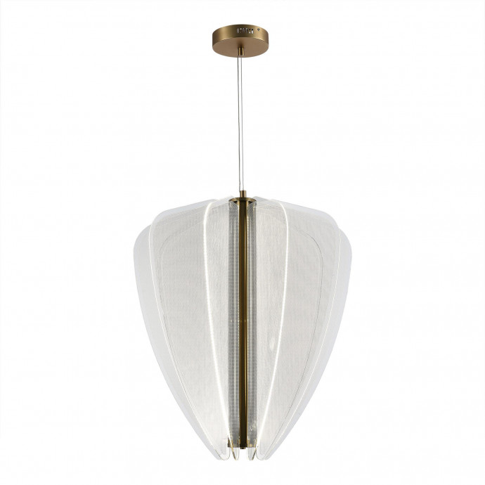SL6509.213.01 Светильник подвесной ST-Luce Золотистый/Прозрачный LED 1*75W 4000K FESALE