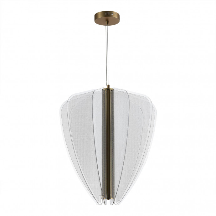 SL6509.213.01 Светильник подвесной ST-Luce Золотистый/Прозрачный LED 1*75W 4000K FESALE