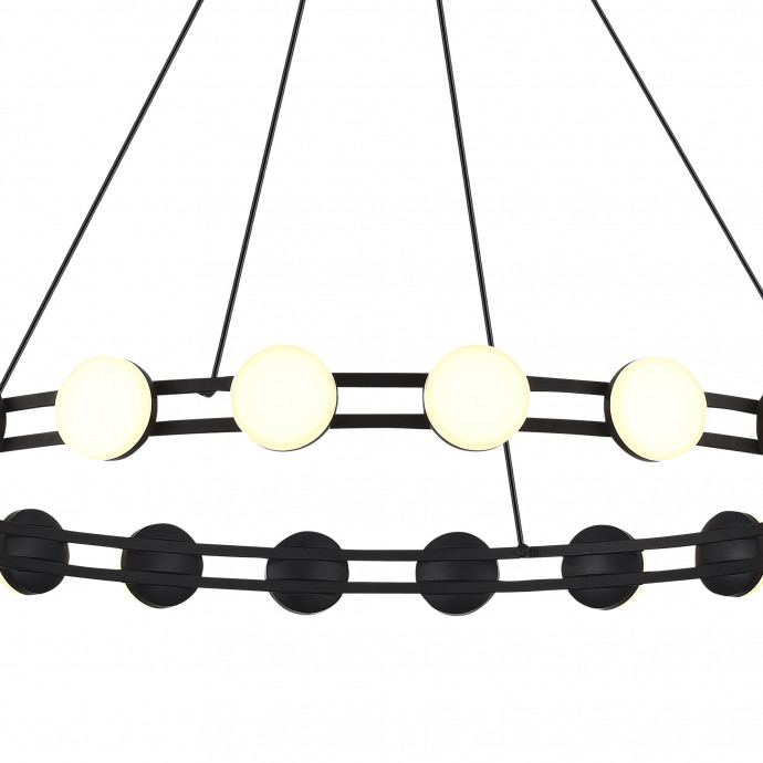 SL6610.403.20 Светильник подвесной ST-Luce черный/белый LED 1*40W 4000K MONRO