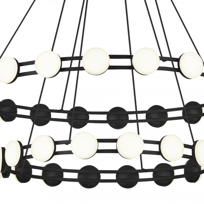 SL6610.403.36 Светильник подвесной ST-Luce черный/белый LED 1*70W 4000K MONRO