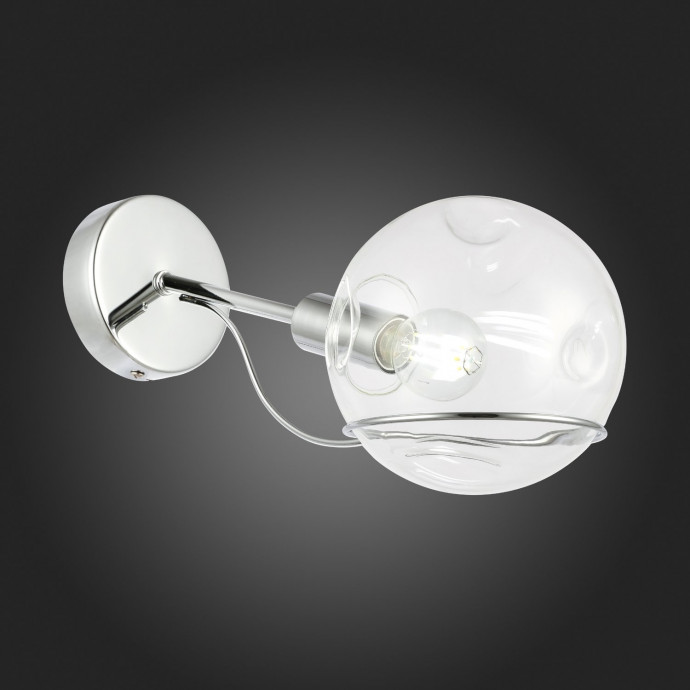 SLE102501-01 Светильник настенный Хром/Прозрачный E14 1*40W BACA