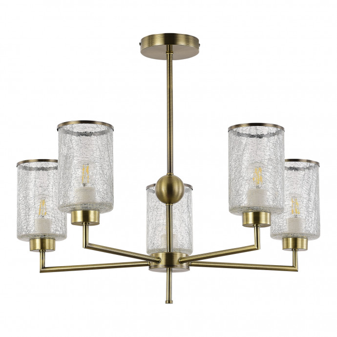 SLE1046-302-05 Светильник потолочный Бронза/Прозрачный E27 5*60W VESTRE