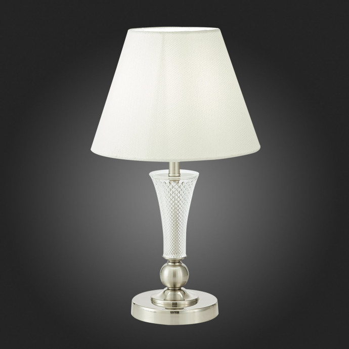 SLE105504-01 Прикроватная лампа Никель/Белый E14 1*40W REIMO