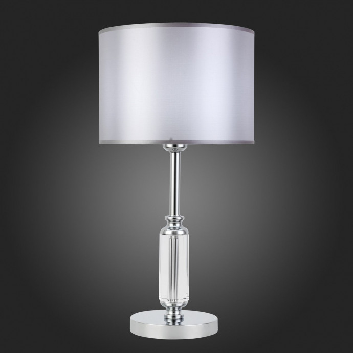 SLE107204-01 Прикроватная лампа Хром/Светло-серый E14 1*40W SNERE