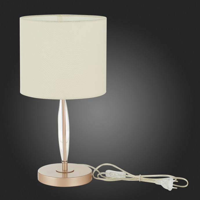 SLE108004-01 Прикроватная лампа Золотистый/Бежевый E14 1*40W RITA
