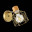 SLE110401-01 Светильник настенный Золотистый, Светлое дерево/Золотистый E27 1*60W STELITTO