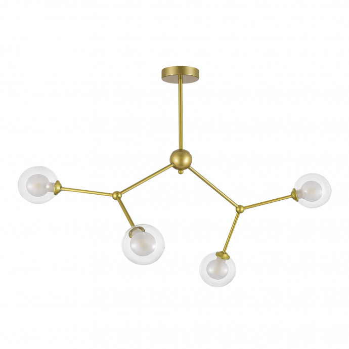 SLE1106-203-04 Светильник подвесной Золотистый/Прозрачный, Белый G9 LED 4*5W ARCUS