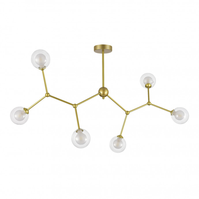SLE1106-203-06 Светильник подвесной Золотистый/Прозрачный, Белый G9 LED 6*5W ARCUS
