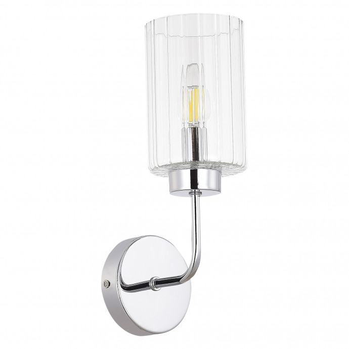 SLE1127-101-01 Светильник настенный Хром/Прозрачный E14 1*40W TILDA