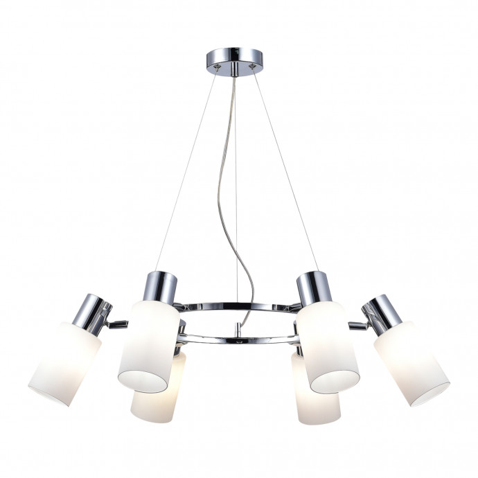 SLE1139-103-06 Светильник подвесной Хром/Белый E14 6*60W GESSI