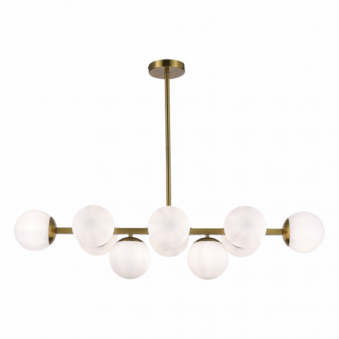 SLE1191-202-10 Светильник потолочный Золотистый/Белый E27 10*60W FRATTA