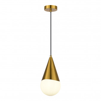 SLE1197-203-01 Светильник подвесной Золотистый/Белый E27 1*40W FIORI