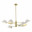 SLE1253-353-06 Светильник подвесной Латунь/Белый E14 6*60W NORBI