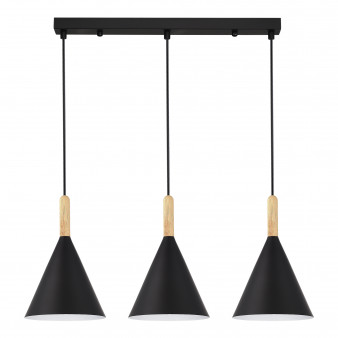 SLE1255-403-03 Светильник подвесной Черный/Черный E27 3*40W ARKET