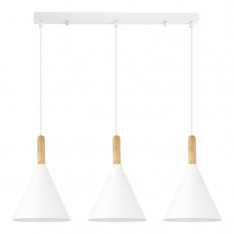 SLE1255-503-03 Светильник подвесной Белый/Белый E27 3*40W ARKET