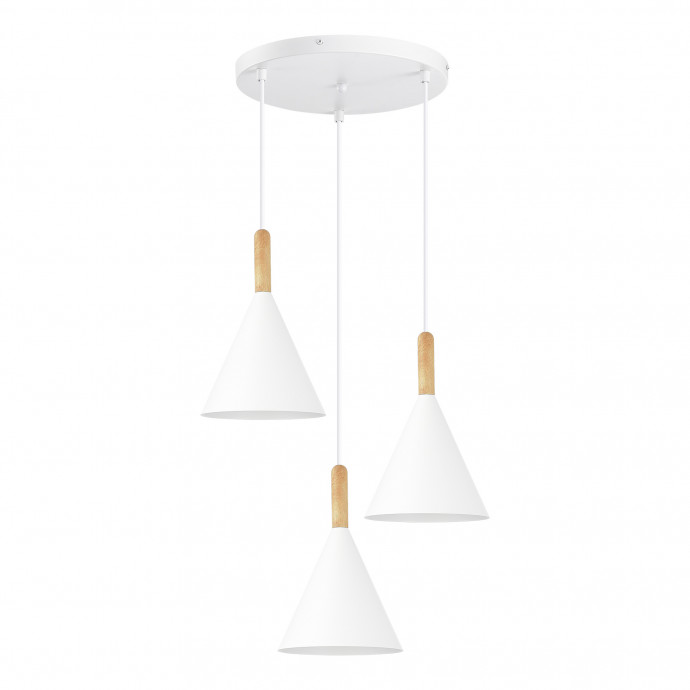 SLE1255-513-03 Светильник подвесной Белый/Белый E27 3*40W ARKET