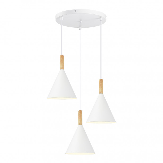 SLE1255-513-03 Светильник подвесной Белый/Белый E27 3*40W ARKET
