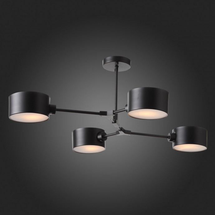 SLE183402-04 Светильник потолочный Черный/Черный E14 4*60W GIMENTO