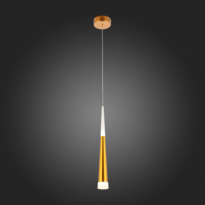 SLE200103-01 Светильник подвесной Золотистый/Золотистый, Белый LED 1*7W 3000K ORPELO