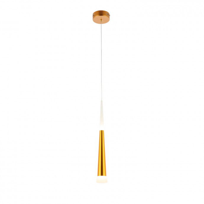 SLE200103-01 Светильник подвесной Золотистый/Золотистый, Белый LED 1*7W 3000K ORPELO