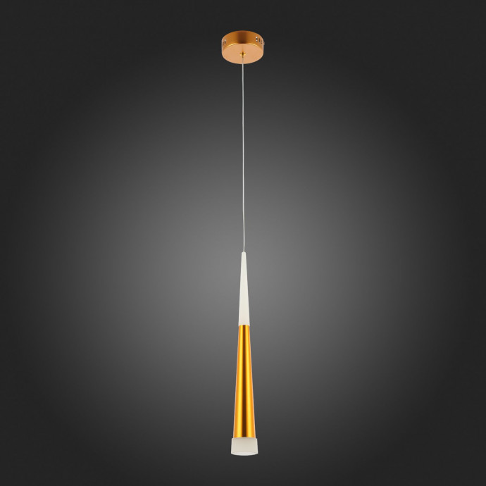SLE200103-01 Светильник подвесной Золотистый/Золотистый, Белый LED 1*7W 3000K ORPELO