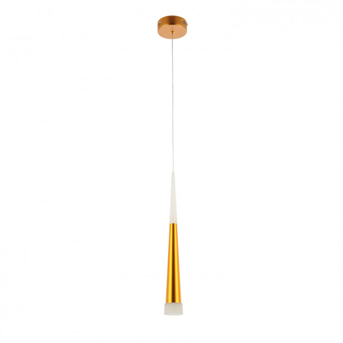 SLE200103-01 Светильник подвесной Золотистый/Золотистый, Белый LED 1*7W 3000K ORPELO