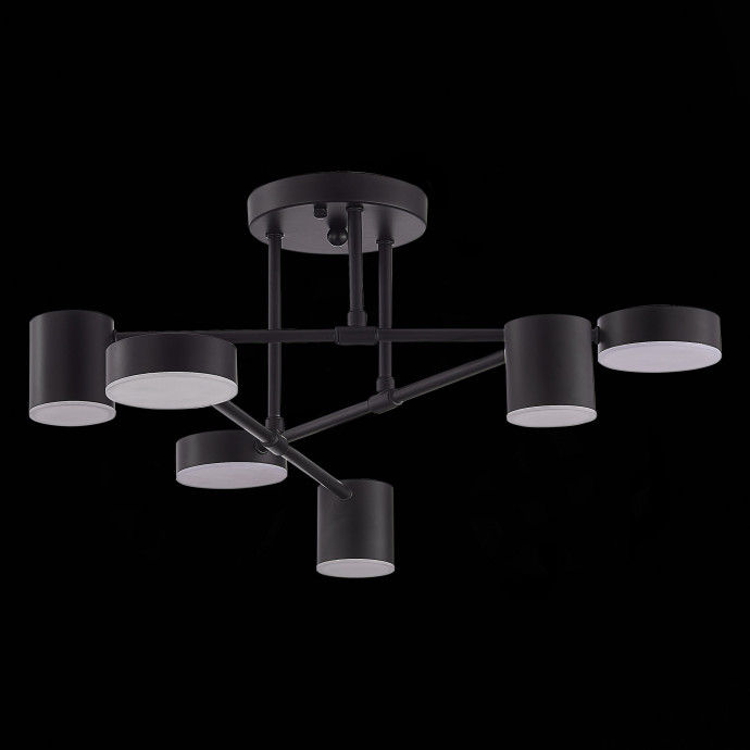 SLE201042-06 Светильник потолочный Черный/Черный LED 6*7W 4000K NOBEL